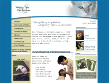 Tablet Screenshot of happytailspetservices.com